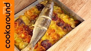 Cefalo con verdure al forno  Secondi di pesce [upl. by Nahtan]