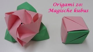 Origami zo Magische kubus roos [upl. by Martel]