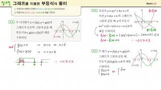 MathbuG 1608 필수유형 그래프를 이용한 부등식의 풀이 [upl. by Ivens]