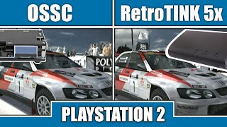 RetroTINK 5x vs OSSC  Gran Turismo 4 480i 1440p Playstation 2 PS2  Visual Comparison [upl. by Baun]