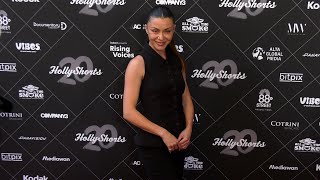 Neraida Bega 2024 HollyShorts Film Festival Opening Night Red Carpet [upl. by Danie159]