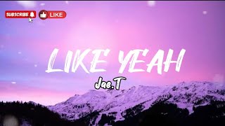 Like Yeah JaeT Lyrics [upl. by Saenihp]