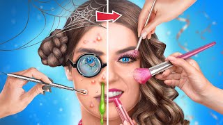 From NERD to POPULAR EXTREME Makeover With Beauty Gadgets from TikTok [upl. by Atirec]