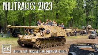 Militracks Overloon The Greatest Event Wolrdwide on German WWII Vehicles 2023 8K [upl. by Akierdna]