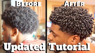 Mens Curly Hair Tutorial pt2  Define Curls Natural Hair [upl. by Aneehsirk]