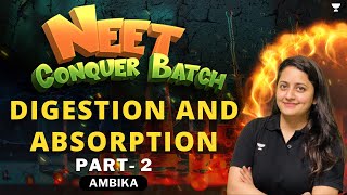 Digestion and Absorption  Part  2  NEET 2024 Conquer Batch  Ambika Sharma [upl. by Lrae]