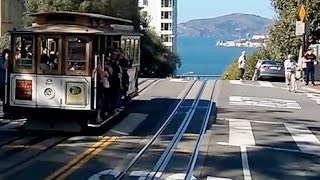 San Francisco Cable Car  Complete Ride on PowellHyde line [upl. by Nicks138]