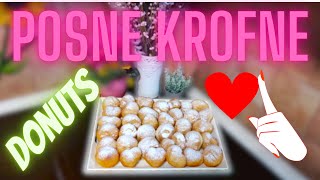 Krofne posne  Najbrži način  POSLASTICA LIGHT SWEET DONUTS [upl. by Zacarias]