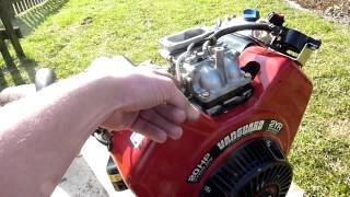 BriggsampStratton Vanguard 570ccm 20HP V Twin Race Kart Racing Mower engine [upl. by Orelle688]