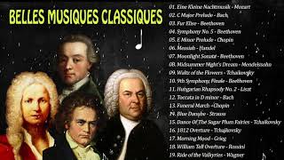 20 Plus BELLES MUSIQUES CLASSIQUES 2h de Mozart Bach Beethoven Chopin Schubert [upl. by Dez]