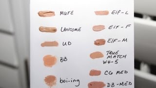 My comparison of Lancome Effacernes with other popular brands I own [upl. by Williamson474]