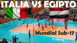 ITALIA VS EGIPTO MUNDIAL SUB17 VOLEIBOL FEMENINO [upl. by Eibbed599]