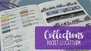 Setting up my Collections journal  Pocket Leuchtturm  Swatches and Washi [upl. by Ynot260]