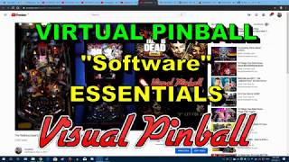 Virtual Pinball quotSoftwarequot Essentials  Visual Pinball X Bookmarks in description [upl. by Otreblif]