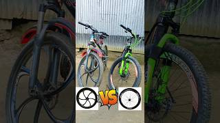 Spoke Wheels vs Alloy Wheels Cycle shorts spokewheeli alloywheels mtb [upl. by Ellerrad]