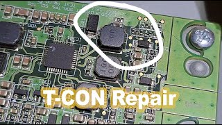 Samsung LED TV has no image  TCON repair [upl. by Astrix]