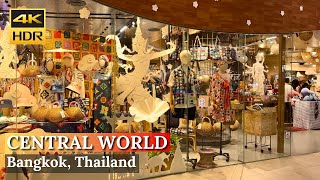 BANGKOK Central World Hug Thai Zone quotExploring Thai Foods amp Souvenir  Thailand 4K HDR Walk [upl. by Bertelli355]