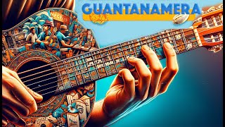 Guantanamera on Guitar Fingerpicking Arpeggio Tutorial [upl. by Sualokin]