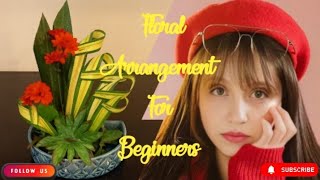 How to make easy flower arrangement  floral arrangements for beginners [upl. by Coraline545]