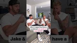 Jake amp Logan Paul have combine net worth of over 200 Million jakepaul loganpaul [upl. by Ric]