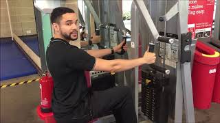 How to Seated Row Machine Beginner Weight Training Instruction [upl. by Oicangi]