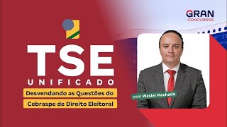 Concurso TSE Unificado  Desvendando as Questões do Cebraspe de Direito Eleitoral [upl. by Aneeg]