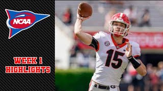 Georgia QB Carson Beck DOMINATES In First Start  2023 NCAA Week 1 Highlights vs UT Martin [upl. by Haissi]