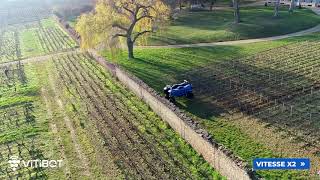 Démonstration et travail du sol en Bourgogne  AloxeCorton  VitiBot  Robot Viticole [upl. by Maryellen172]