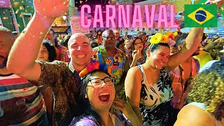 Gringos first BRAZIL CARNAVAL experience in Salvador CRAZY 🇧🇷 [upl. by Enimasaj]