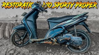 RESTORATION of automatic yamaha mio sporty 2007 [upl. by Ylil]