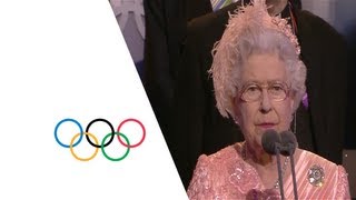 Queen Elizabeth II Officially Opens The London 2012 Olympics  Opening Ceremony [upl. by Folberth]