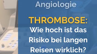 Wie hoch ist das ThromboseRisiko bei Langstreckenflügen oder langen Autofahrten wirklich [upl. by Reisch]