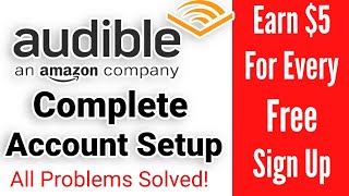 Audible Affiliate Program Complete Account Setup 2021  All Problem Solved [upl. by Miehar]