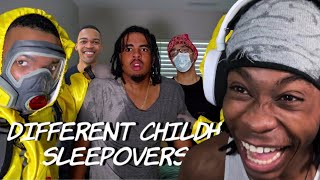 Different Childhood Sleepovers pt5  Ep2 Dtay Known WEIRDEST SLEEPOVER EVER 💀😂 Reaction [upl. by Sinnek]