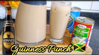 How to make Jamaican Guinness PunchGuinness amp Irish Moss Punch RecipeEasy Stamina Guinness Punch [upl. by Anidan343]