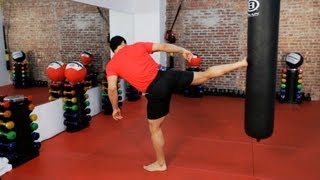 How to Do a Sidekick  Kickboxing Lessons [upl. by Swamy]