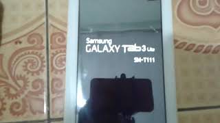 SAMSUNG GALAXY TAB 3 LITE SMT111 STARTUP AND SHUTDOWN [upl. by Rizas]