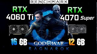 God of War Ragnarök Test  RTX 4060 Ti 16GB amp RTX 4070 Super 12GB  1080p  1440p  2160p [upl. by Arihsak72]