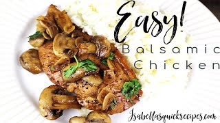 15 minute Balsamic Chicken  Quick amp Easy  Dinner Recipes [upl. by Anilecram]