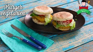 Recette burger vegetarien à la galette de pois chiche [upl. by Asilehs546]