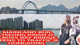 MAINDLAND Built Tseung Kwan O Cross Bay Bridge Opens To Traffic In Hong kong ‼️ [upl. by Milstone]