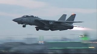 F14 TOMCAT Full Afterburner Take off 1996 Long [upl. by Elane]