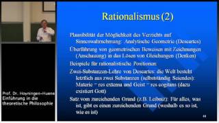 Einführung in die Theoretische Philosophie 3 Vorl Teil II [upl. by Rebeca]