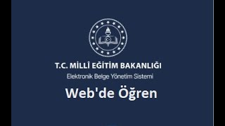 Ebys Belgenet Dersleri Ders 27  Ebysde Eİmza Servisi Kurulumu [upl. by Anilatsyrc400]