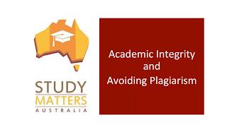 Academic Integrity and Avoiding Plagiarism [upl. by Ettesus]