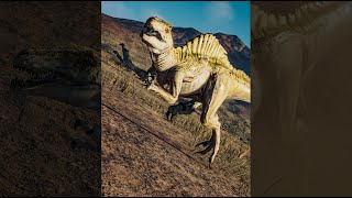 NEW SPINORAPTOR IS SMALLER AND SCARIER  Jurassic World Evolution 2 Shorts [upl. by Ahsikam73]