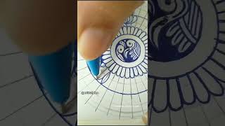 Blue Mandala Inked Serenity mandalaart blueink [upl. by Buiron89]