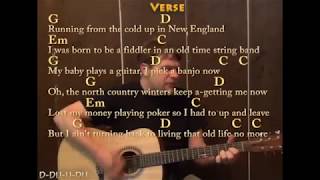 Wagon Wheel Old Crow Medicine Show Guitar Cover Lesson with Chords Lyrics [upl. by Nauh]