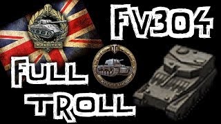 World of Tanks  FV304  Troll SPG [upl. by Annalise275]