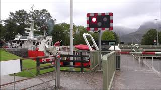 Banavie Swing Bridge Level Crossing [upl. by Nilat]